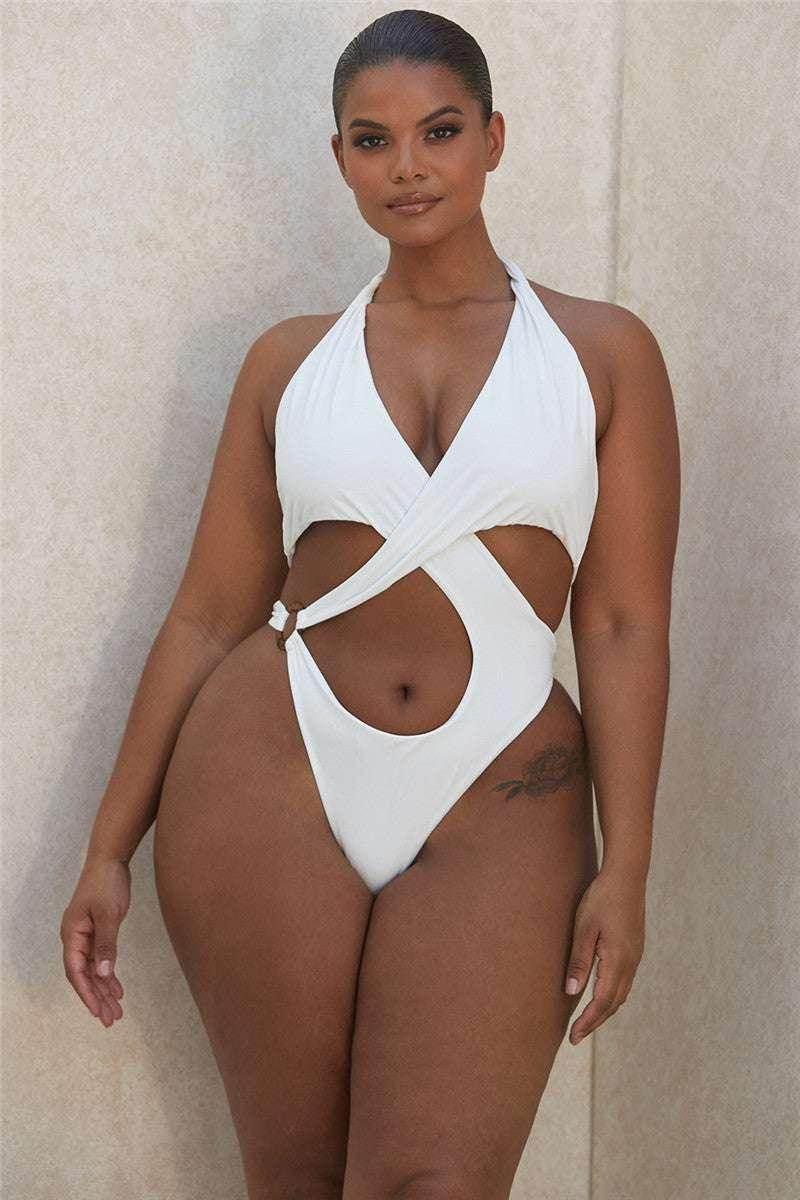 Sexy One-Piece Slim Swimsuit – Backless & Sleek - ZA-Zola