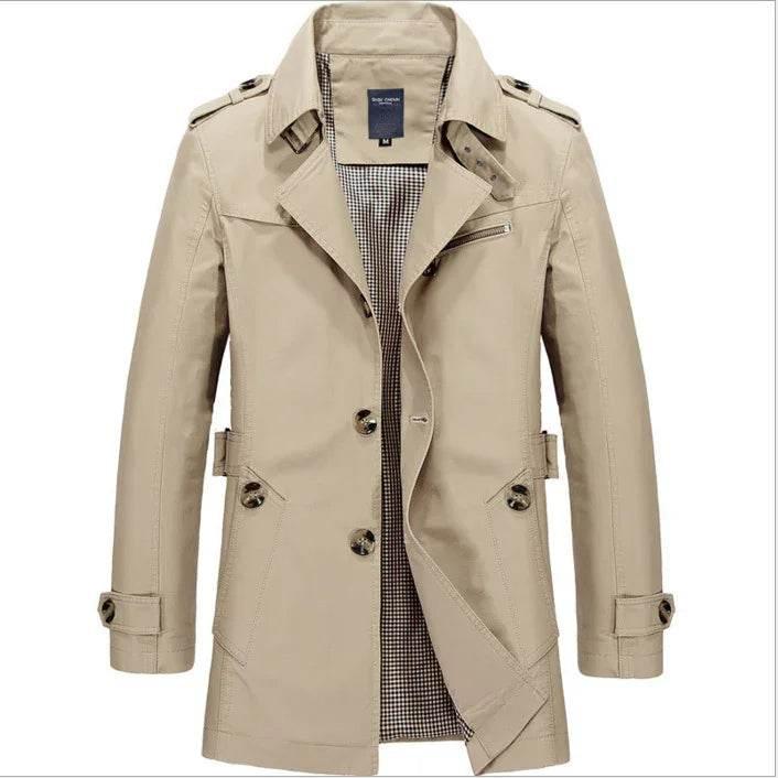Spring Men’s Casual Windbreaker | Thin Mid-length Jacket - ZA-Zola