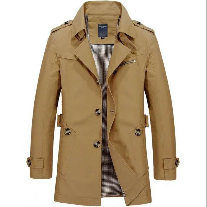Spring Men’s Casual Windbreaker | Thin Mid-length Jacket - ZA-Zola