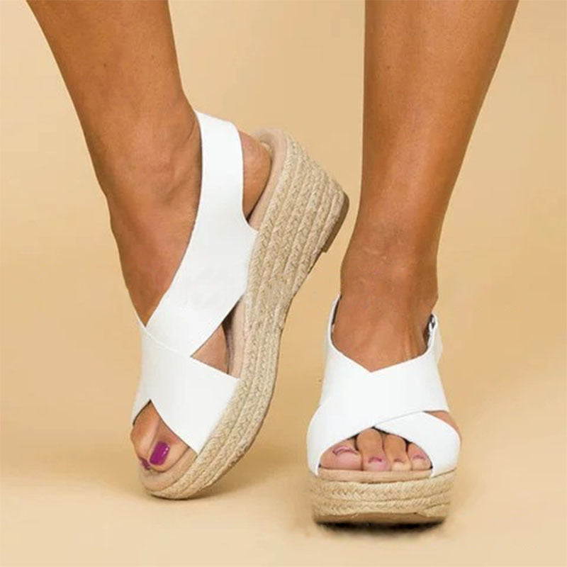 Women’s Open Toe Buckle Strap Casual Summer Sandals