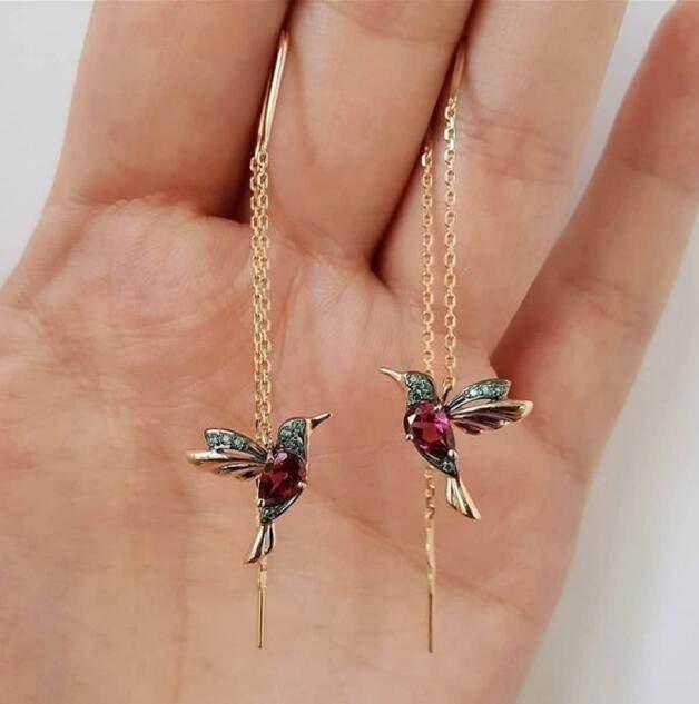Vintage Bird Earrings – Elegant Animal-Inspired Glam - ZA-Zola