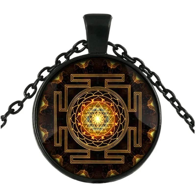 Sri Lanka Yantra Pendant Necklace – Mystical Charm - ZA-Zola