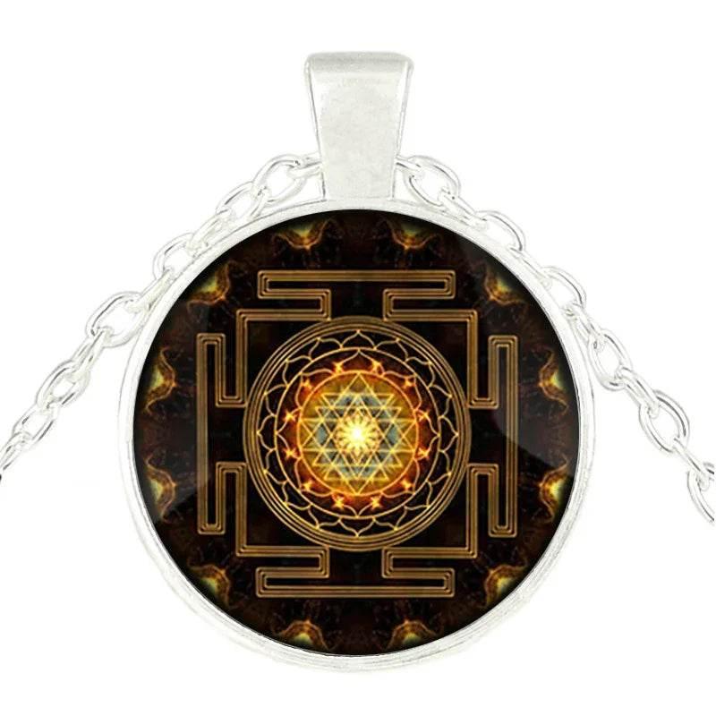 Sri Lanka Yantra Pendant Necklace – Mystical Charm - ZA-Zola