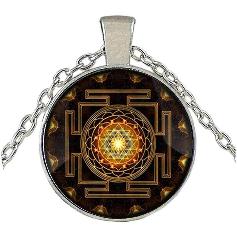Sri Lanka Yantra Pendant Necklace – Mystical Charm - ZA-Zola