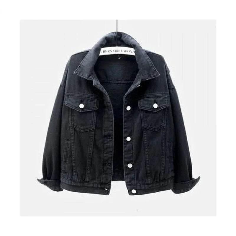 Women'S Plus Size Denim Jacket White - ZA-Zola