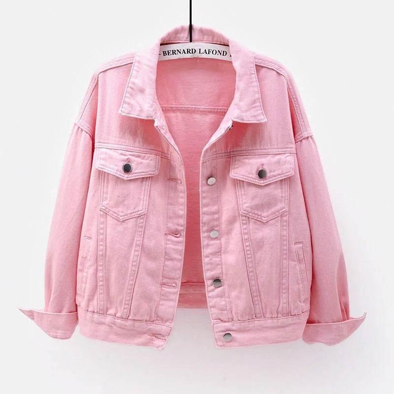 Women'S Plus Size Denim Jacket White - ZA-Zola