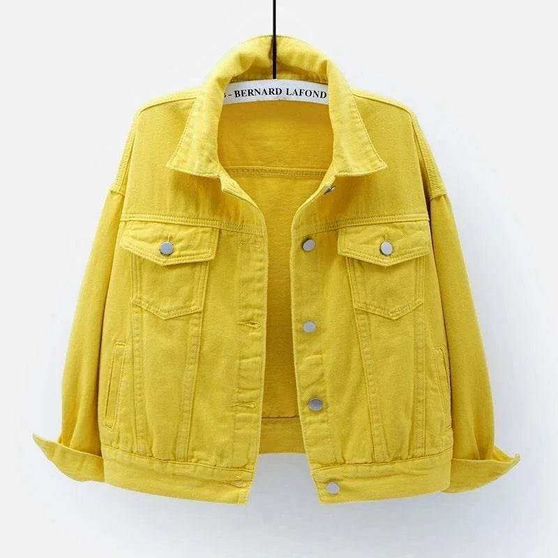 Women'S Plus Size Denim Jacket White - ZA-Zola