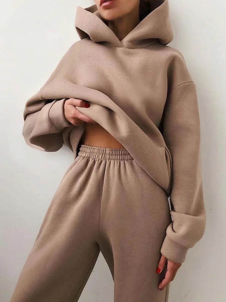 Women’s Hooded Sweater Tracksuit – Shop Now! - ZA-Zola