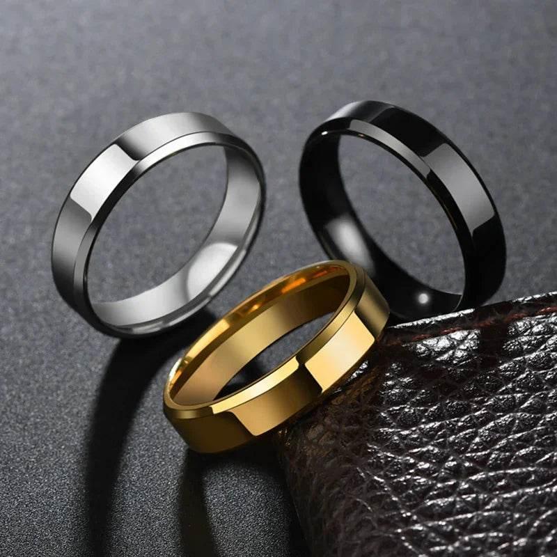 Stylish Stainless Steel Ring - Gold, Silver, Black - Buy Now! - ZA-Zola