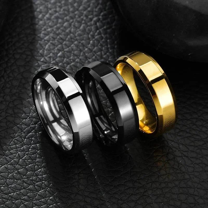 Stylish Stainless Steel Ring - Gold, Silver, Black - Buy Now! - ZA-Zola