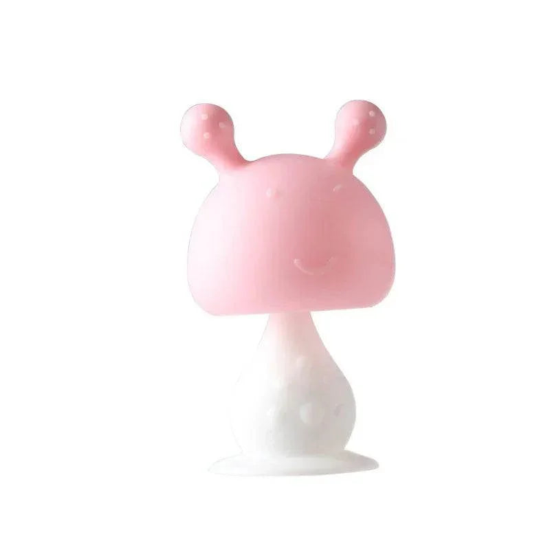 Small Mushroom Baby Teether | Soothing Silicone - ZA-Zola