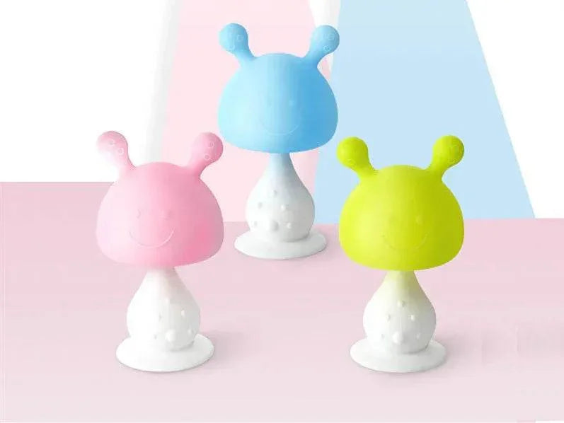 Small Mushroom Baby Teether | Soothing Silicone - ZA-Zola