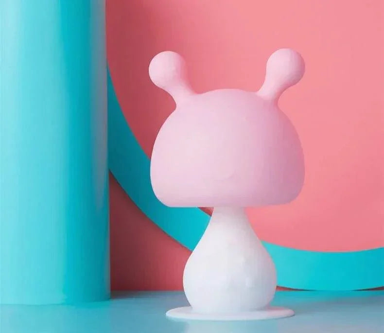 Small Mushroom Baby Teether | Soothing Silicone - ZA-Zola