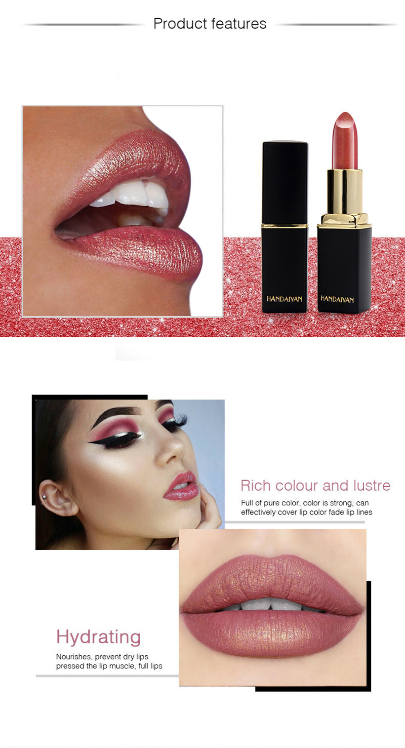 Handaiyan Metallic Color Changing Lipstick | Shiny Gilt Finish