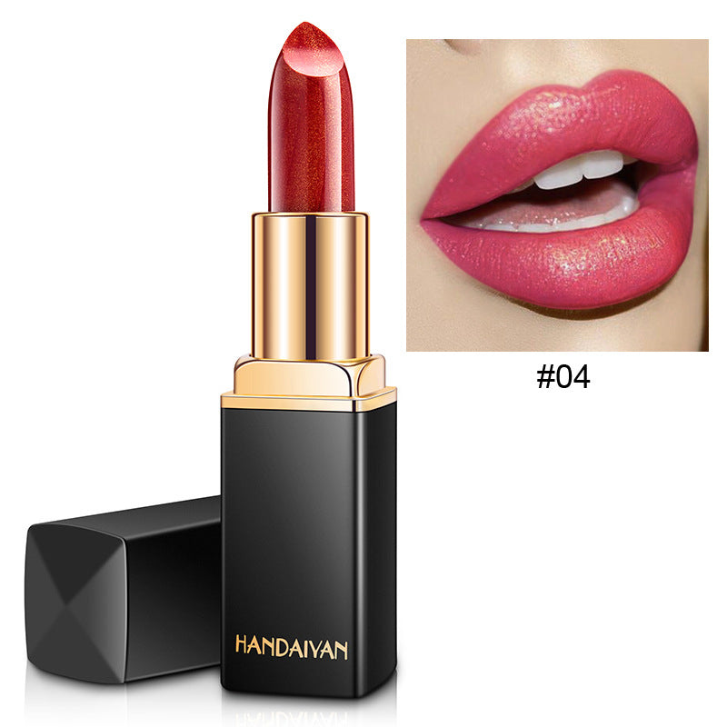 Handaiyan Metallic Color Changing Lipstick | Shiny Gilt Finish