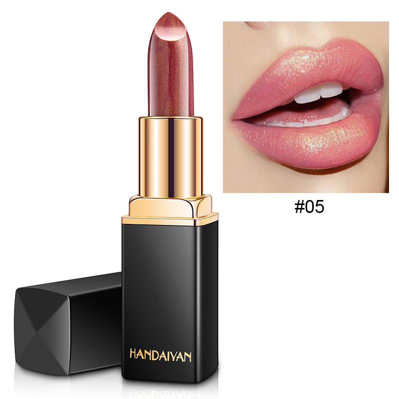 Handaiyan Metallic Color Changing Lipstick | Shiny Gilt Finish