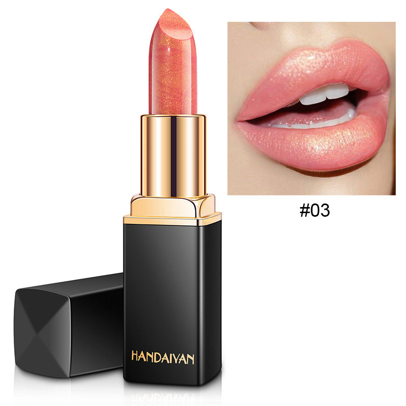 Handaiyan Metallic Color Changing Lipstick | Shiny Gilt Finish