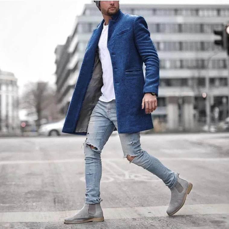Fashionable Solid Color Long Warm Coat for Winter - ZA-Zola