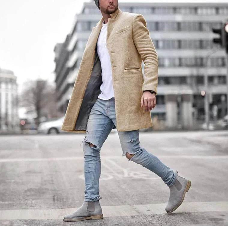 Fashionable Solid Color Long Warm Coat for Winter - ZA-Zola