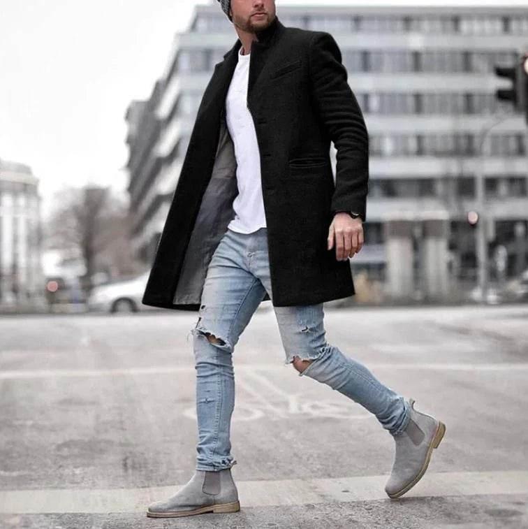 Fashionable Solid Color Long Warm Coat for Winter - ZA-Zola