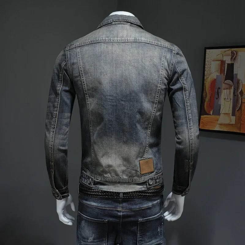 Men's Plus Size Denim Jacket - Stylish & Durable - ZA-Zola