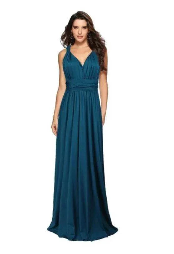 15-Way Convertible Maxi Dress – Sexy Backless Boho Wrap - ZA-Zola
