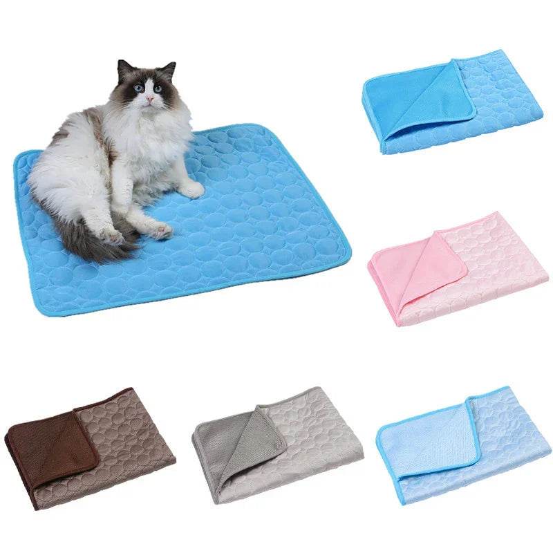 Ice Silk Cooling Mat for Pets – Summer Comfort - ZA-Zola