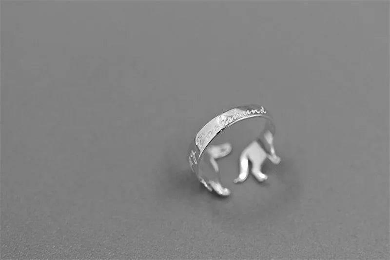 Sterling Silver S925 Dachshund Dog Ring - ZA-Zola