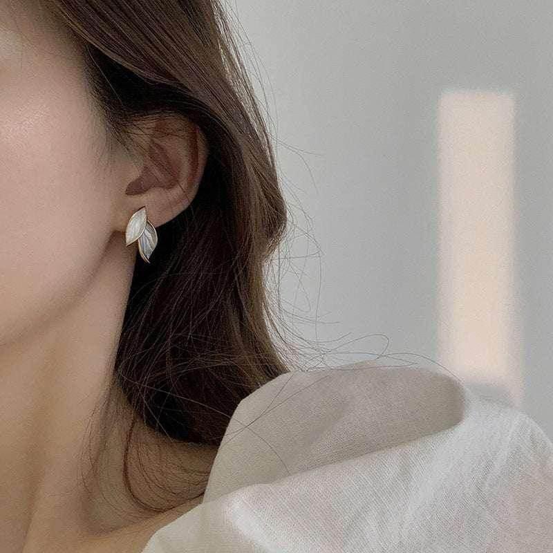 Wind Leaf Earrings – Korean High-End Style - ZA-Zola