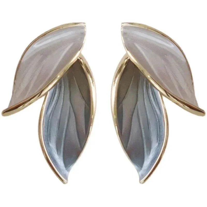 Wind Leaf Earrings – Korean High-End Style - ZA-Zola