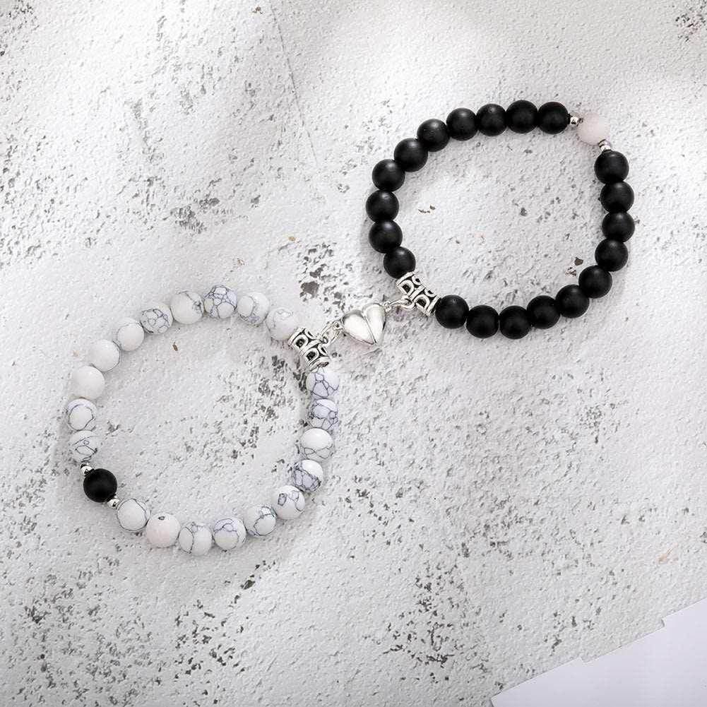 Magnetic Couple Bracelets | Heart Distance Jewelry Gift - ZA-Zola