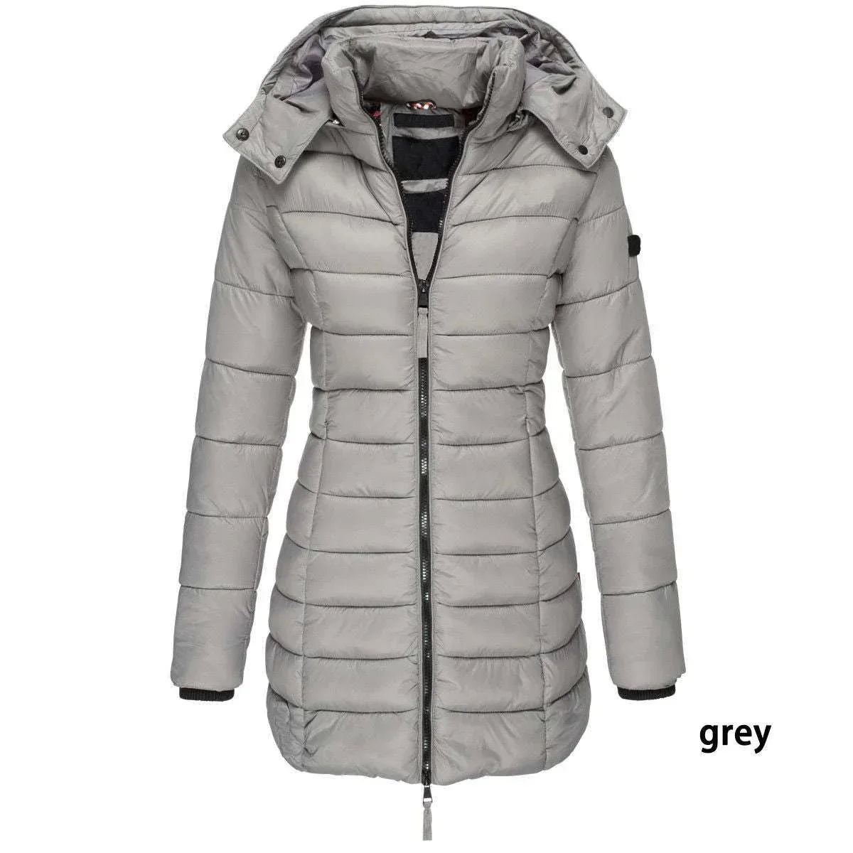 ZA-Zola Mid Length Quilted Jacket Women Slim Fit Winter - ZA-Zola