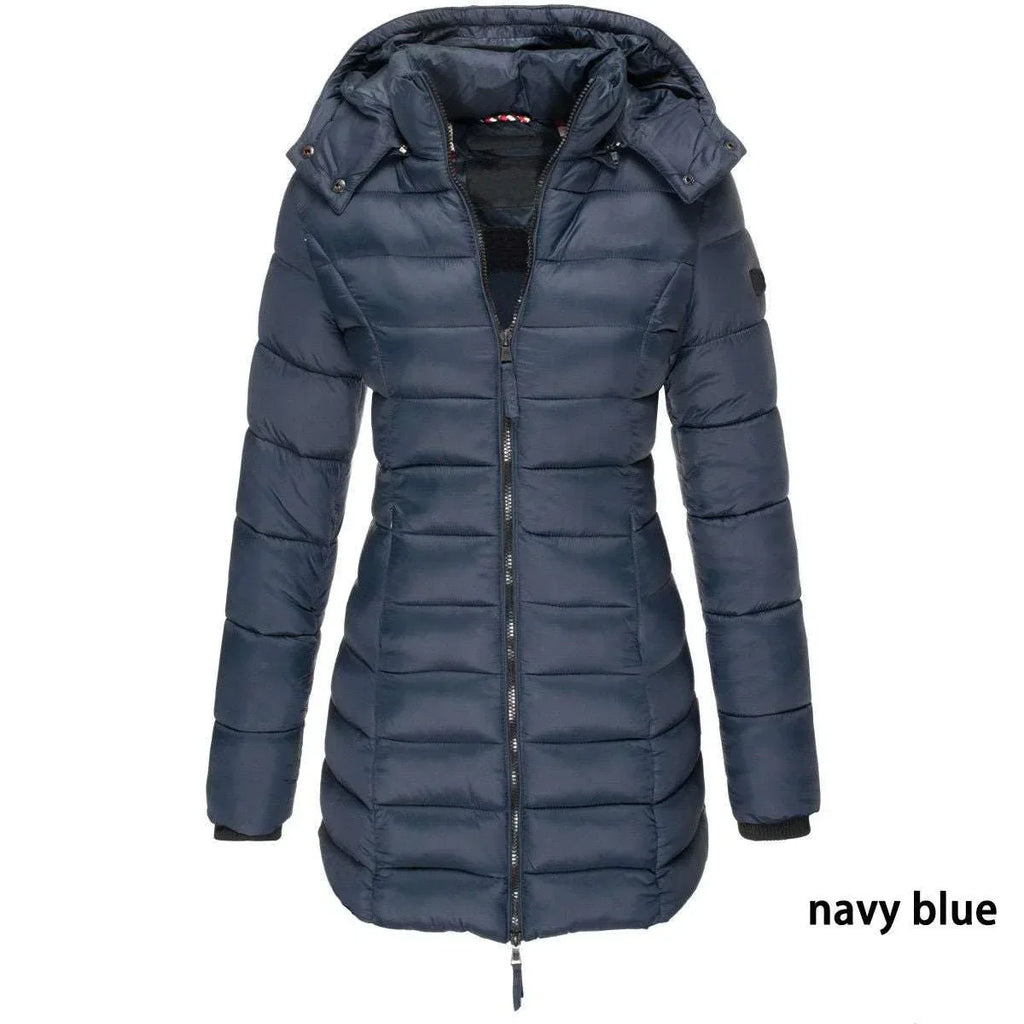 ZA-Zola Mid Length Quilted Jacket Women Slim Fit Winter - ZA-Zola