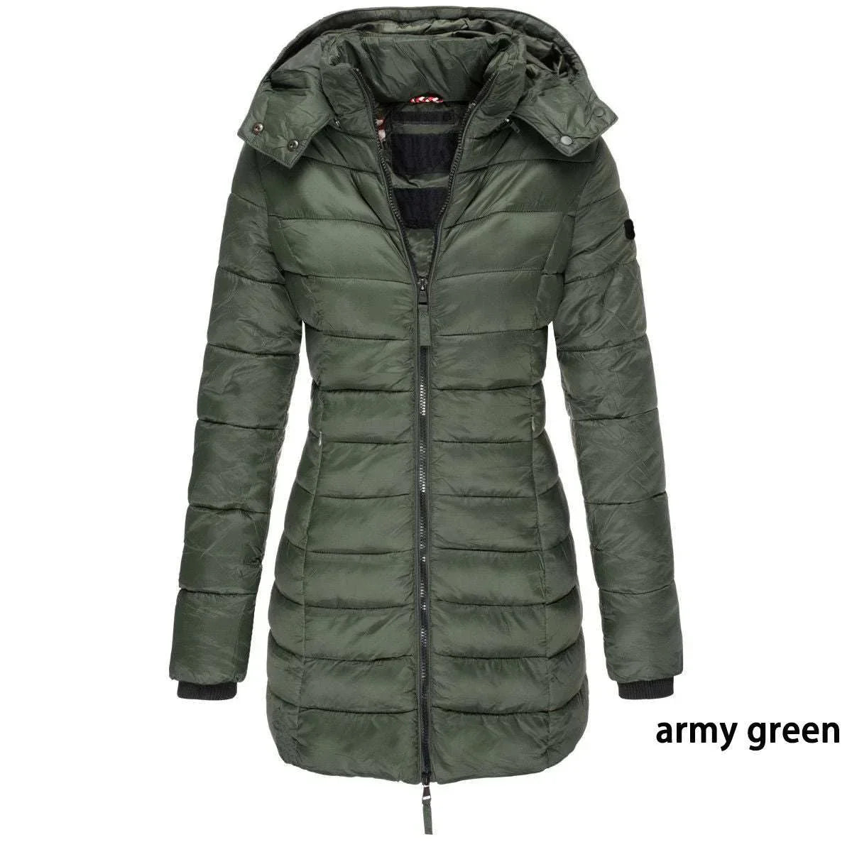 ZA-Zola Mid Length Quilted Jacket Women Slim Fit Winter - ZA-Zola