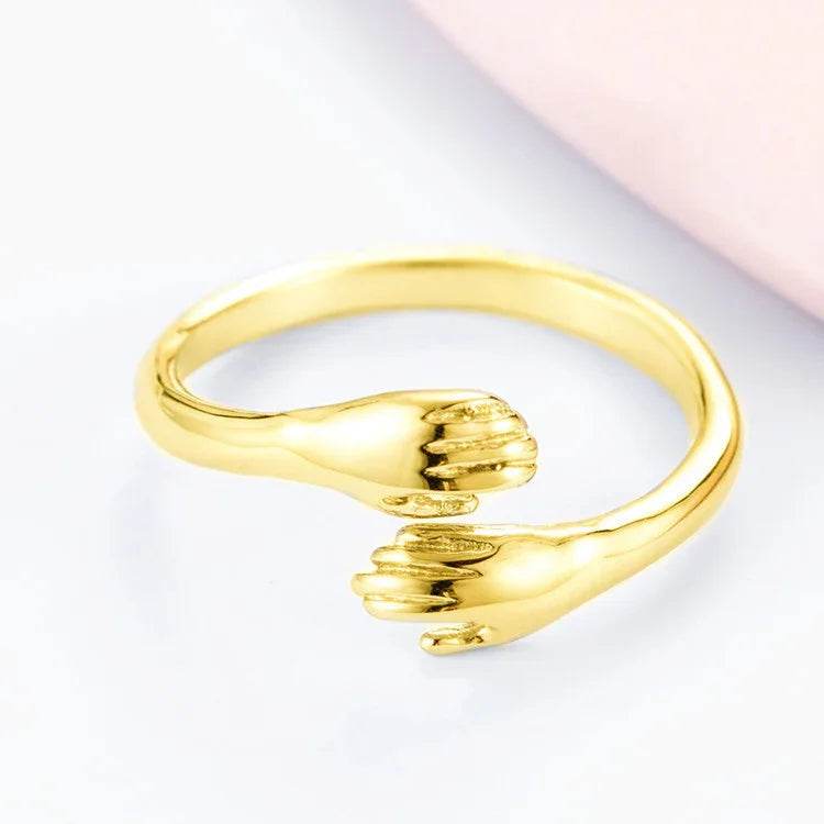 Buy Adjustable Love Hug Couple Ring - Shop Now! - ZA-Zola
