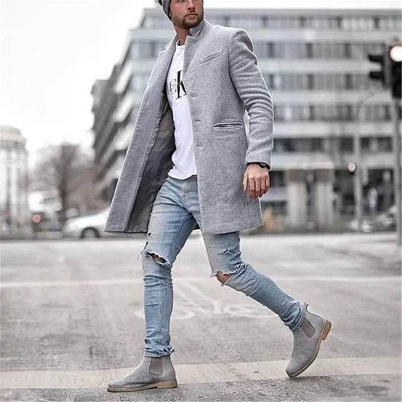 Fashionable Solid Color Long Warm Coat for Winter - ZA-Zola