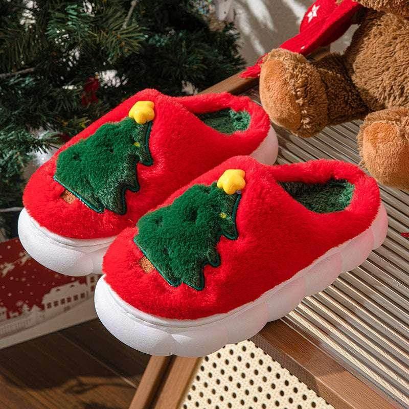 Christmas Tree Slippers – Cozy Festive Comfort - ZA-Zola