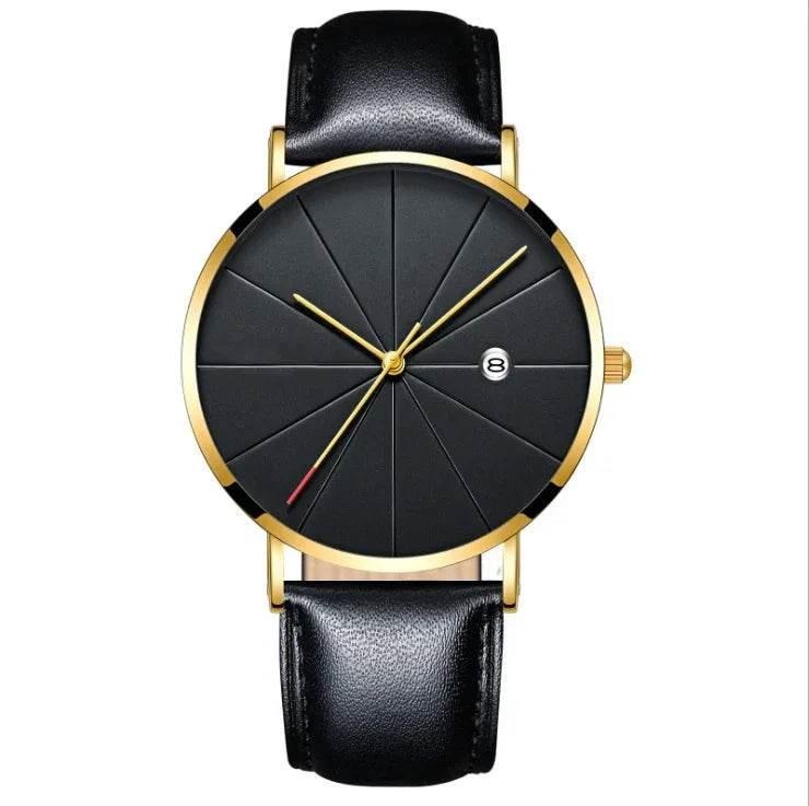 Men’s Simple Waterproof Quartz Watch with Calendar - ZA-Zola