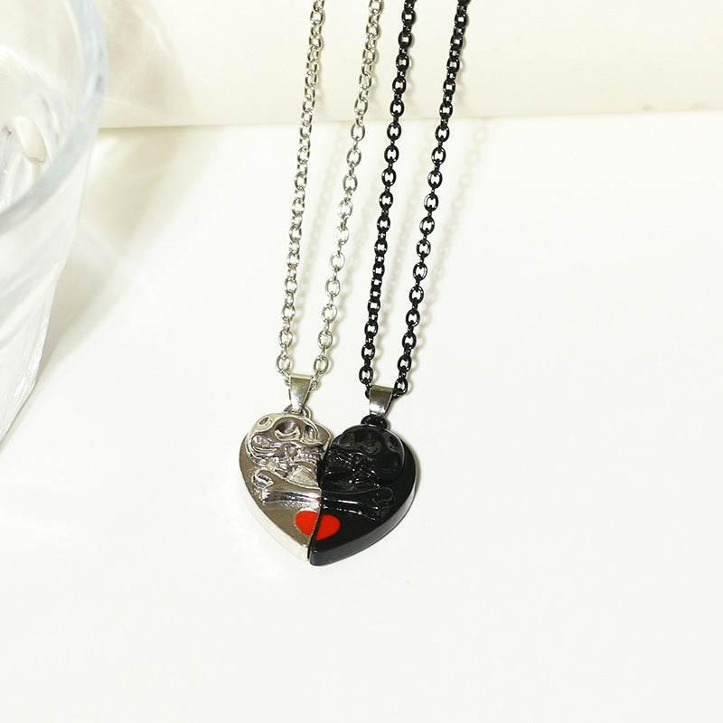 ZA-Zola Punk Retro Skull Couple Necklace - ZA-Zola