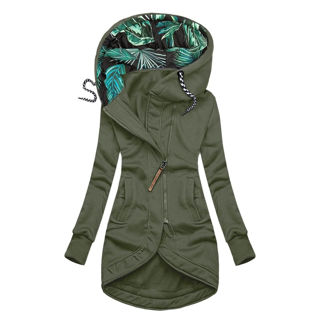 Solid Colour Hooded Long Sleeve Jacket for Men & Women - ZA-Zola