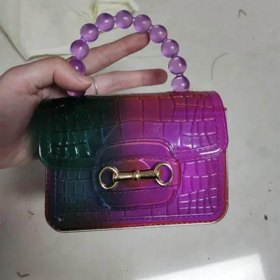 Pearl Handheld Transparent Jelly Bag | Stylish PVC Bag - ZA-Zola