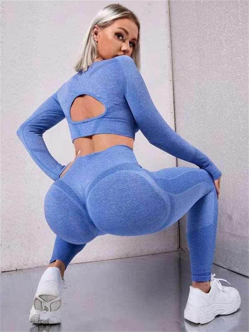 2PCS Sports Suit – Seamless, Stylish & Comfortable! - ZA-Zola