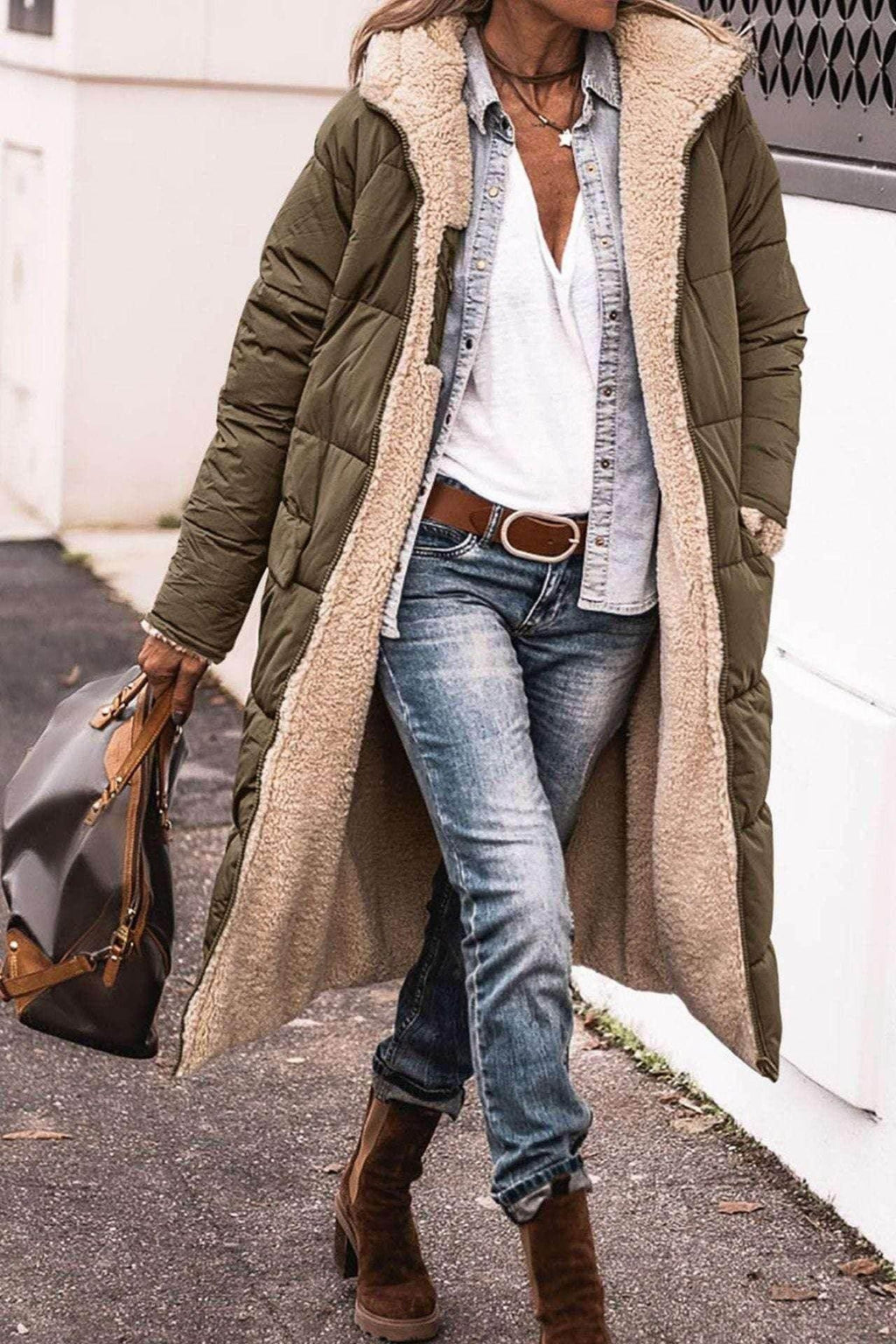 Shop Solid Color Hooded Cotton Jacket for Women | Trendy Street Style - ZA-Zola