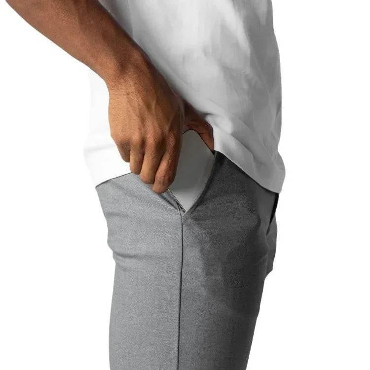 Men's Japanese Style Youth Business Cotton Trousers - ZA-Zola