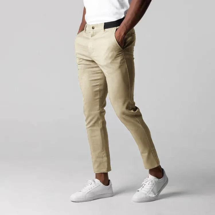 Men's Japanese Style Youth Business Cotton Trousers - ZA-Zola