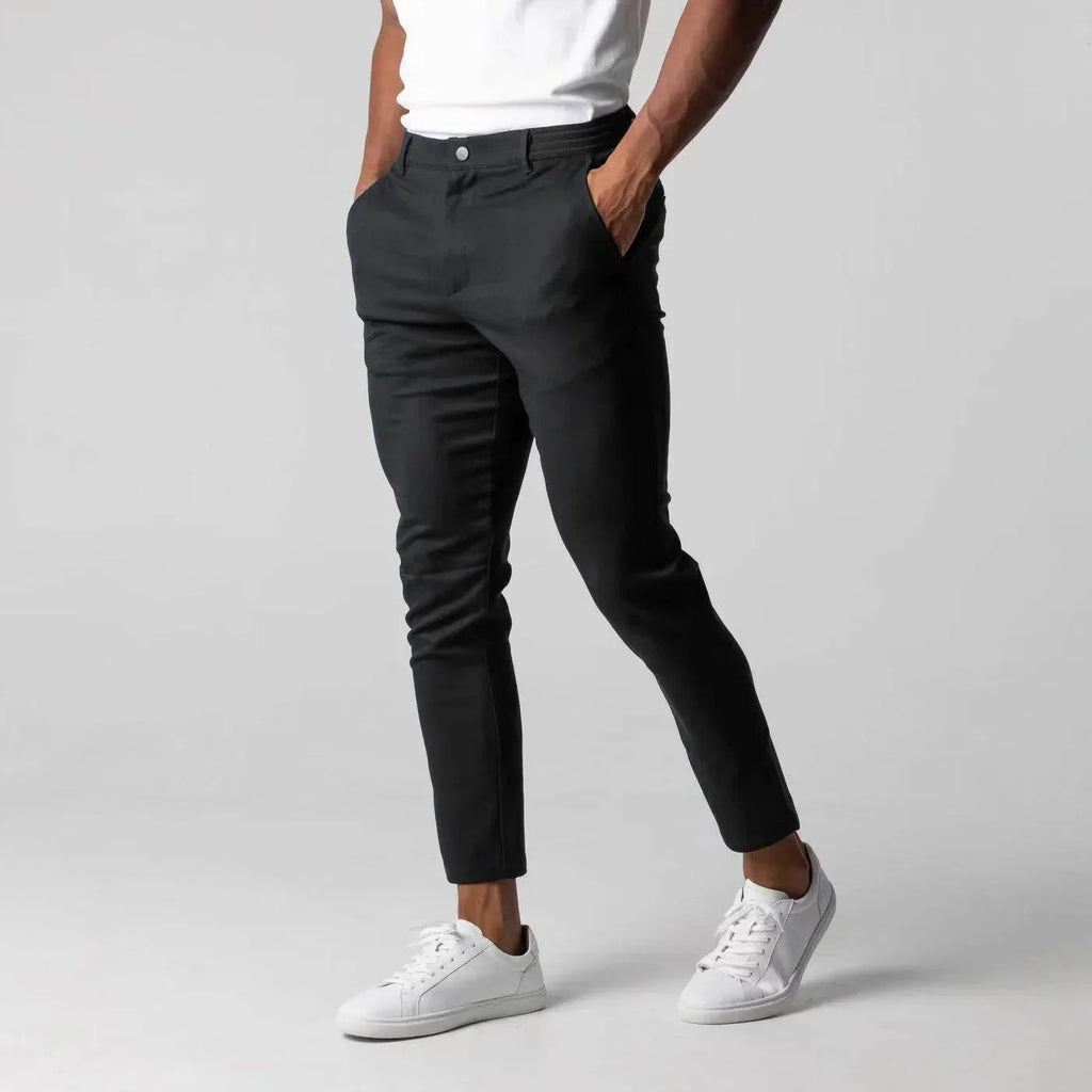 Men's Japanese Style Youth Business Cotton Trousers - ZA-Zola