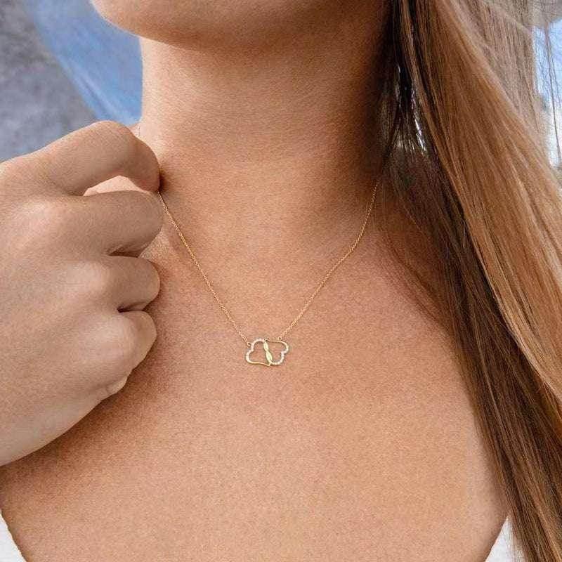 Shop Double Heart Zircon Necklace – Perfect Gift Now! - ZA-Zola