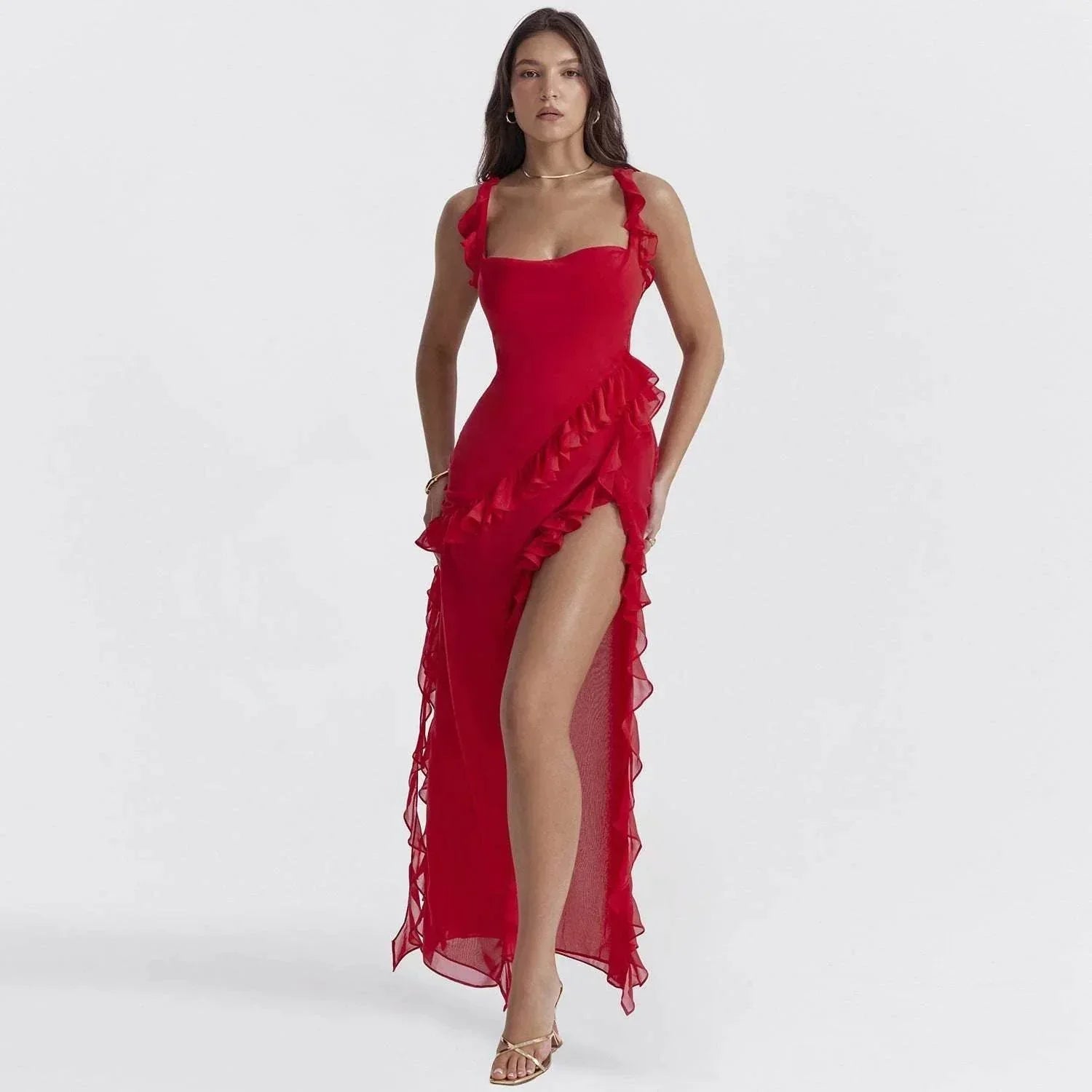 Summer Stringy Selvedge Stitching Dress - Trendy Fashion - ZA-Zola