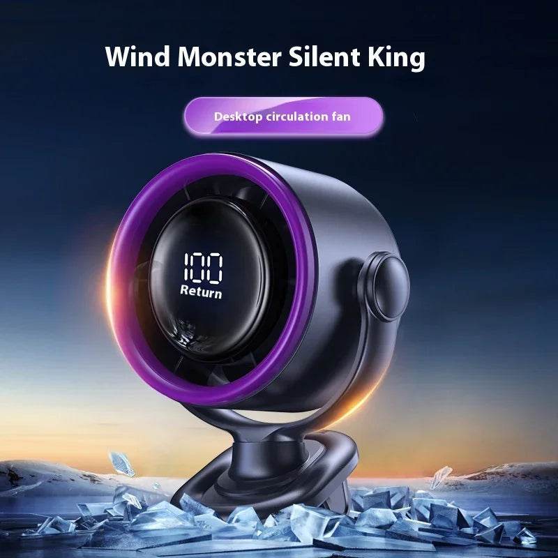 USB Clip Fan with Digital Display & Wall Mount - ZA-Zola