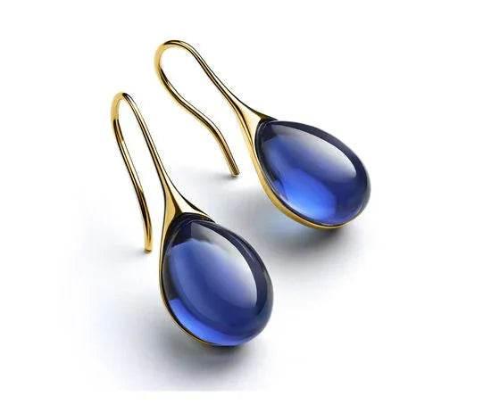Nine-Color Cat's Eye Gem Earrings – Elegant Shine - ZA-Zola